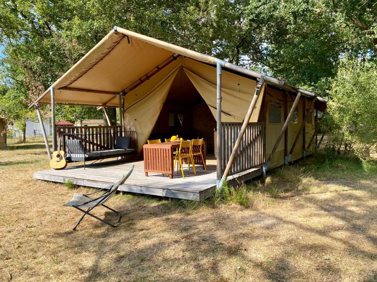 Camping La Kahute - Tente Lodge Au Coeur De La Foret Carcans Eksteriør billede