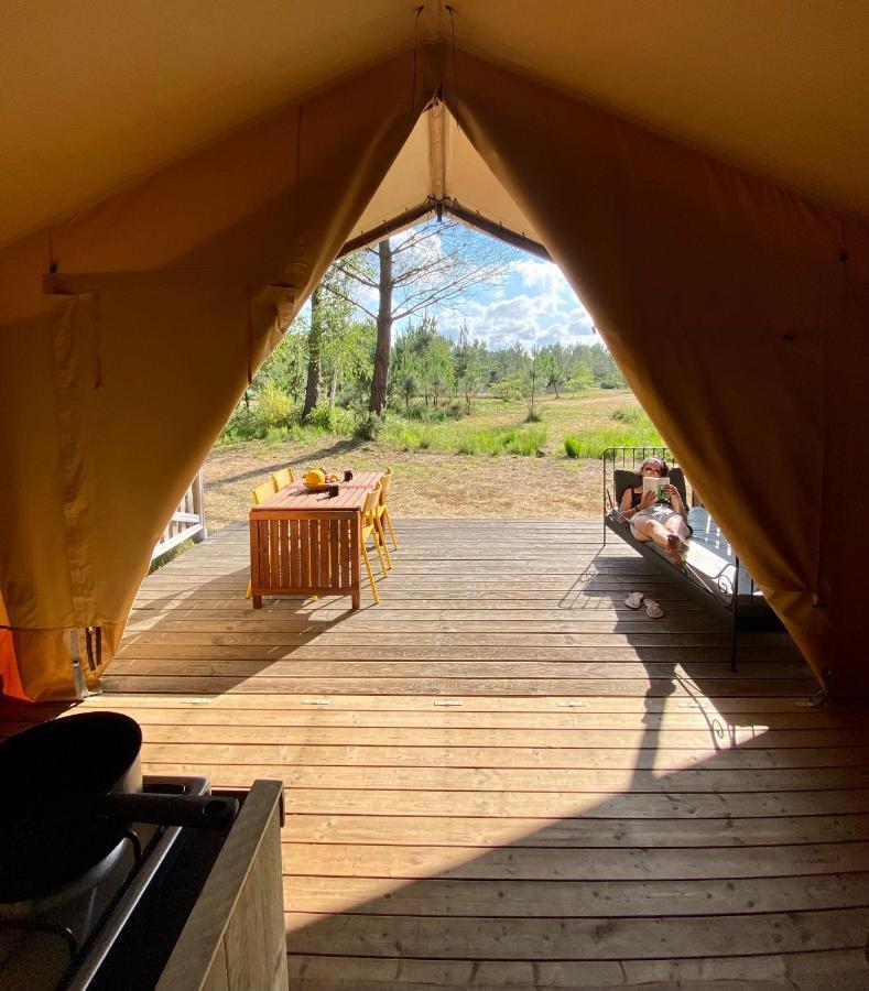 Camping La Kahute - Tente Lodge Au Coeur De La Foret Carcans Eksteriør billede