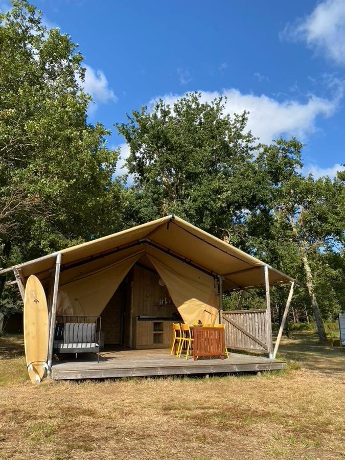 Camping La Kahute - Tente Lodge Au Coeur De La Foret Carcans Eksteriør billede